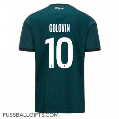 AS Monaco Aleksandr Golovin #10 Fußballbekleidung Auswärtstrikot 2024-25 Kurzarm